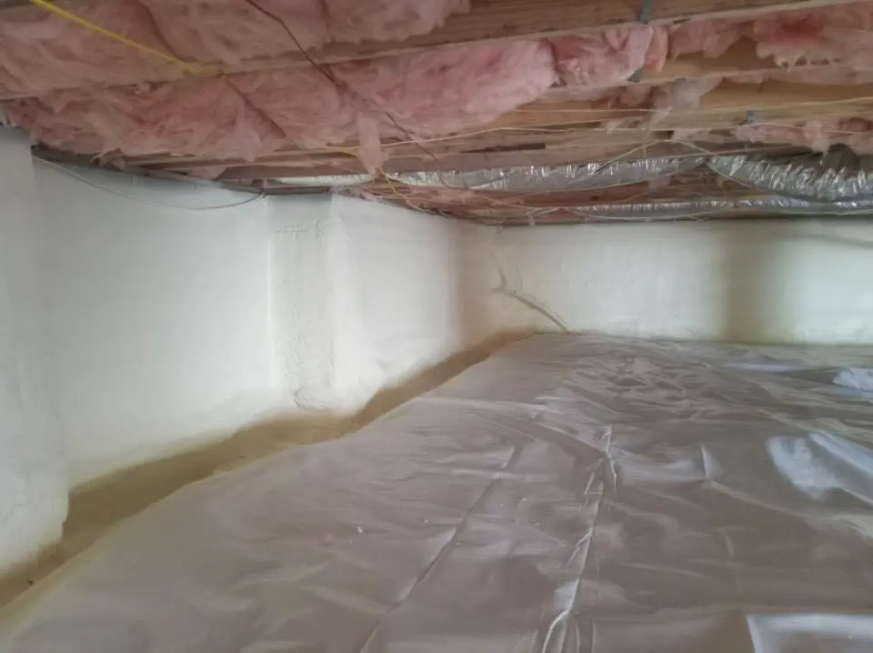 Crawl space encapsulation with closed-cell spray foam for Roof Maintenance in Difficult Run
